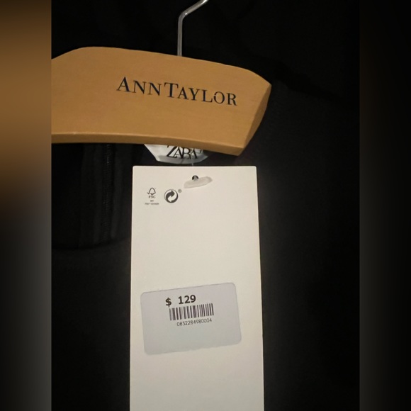 Zara long sleeve, long dress. Black. - Picture 2 of 4